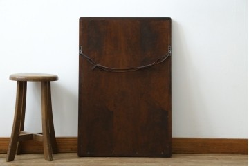 中古　美品　北海道民芸家具　シンプルなデザインで取り入れやすいミラー　(R-085915)