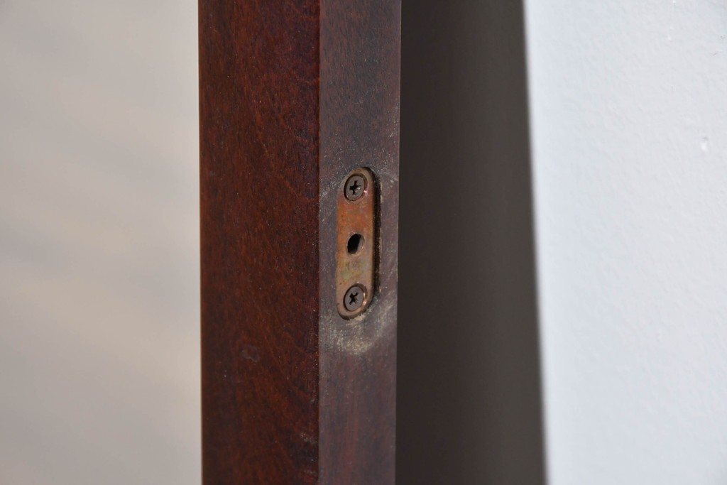 中古　美品　北海道民芸家具　シンプルなデザインで取り入れやすいミラー　(R-085915)