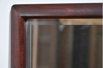 中古　美品　北海道民芸家具　シンプルなデザインで取り入れやすいミラー　(R-085915)