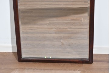 中古　美品　北海道民芸家具　シンプルなデザインで取り入れやすいミラー　(R-085915)