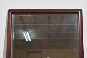 中古　美品　北海道民芸家具　シンプルなデザインで取り入れやすいミラー　(R-085915)