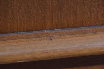 《天板取り付け加工費込み》　和製ヴィンテージ　シャッター扉(蛇腹扉)と引き出しを備えたサイドボード　(R-085918)