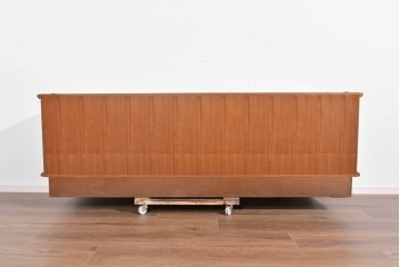 《天板取り付け加工費込み》　和製ヴィンテージ　シャッター扉(蛇腹扉)と引き出しを備えたサイドボード　(R-085918)