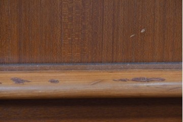 《天板取り付け加工費込み》　和製ヴィンテージ　シャッター扉(蛇腹扉)と引き出しを備えたサイドボード　(R-085918)