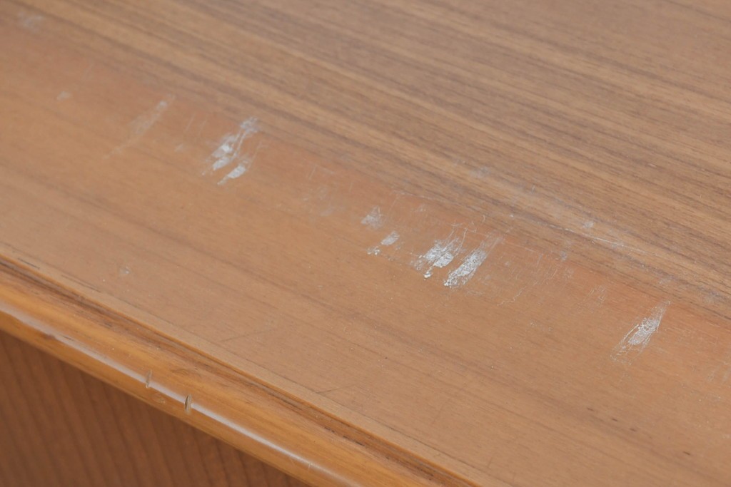 《天板取り付け加工費込み》　和製ヴィンテージ　シャッター扉(蛇腹扉)と引き出しを備えたサイドボード　(R-085918)