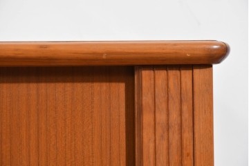 《天板取り付け加工費込み》　和製ヴィンテージ　シャッター扉(蛇腹扉)と引き出しを備えたサイドボード　(R-085918)