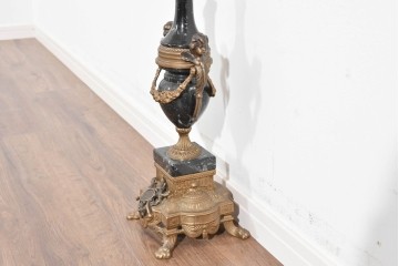 中古　イタリア　Lancini(ランチーニ)　華やかな天使モチーフのキャンドルスタンド　(R-085921)