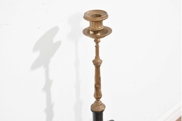 中古　イタリア　Lancini(ランチーニ)　華やかな天使モチーフのキャンドルスタンド　(R-085921)