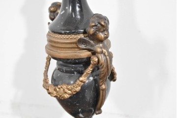 中古　イタリア　Lancini(ランチーニ)　華やかな天使モチーフのキャンドルスタンド　(R-085921)