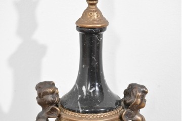 中古　イタリア　Lancini(ランチーニ)　華やかな天使モチーフのキャンドルスタンド　(R-085921)