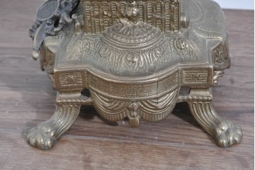 中古　イタリア　Lancini(ランチーニ)　華やかな天使モチーフのキャンドルスタンド　(R-085921)