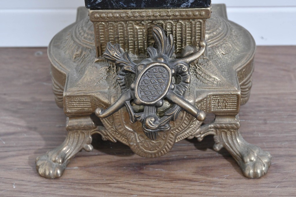 中古　イタリア　Lancini(ランチーニ)　華やかな天使モチーフのキャンドルスタンド　(R-085921)