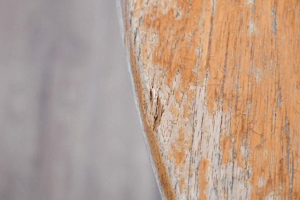 和製ヴィンテージ　希少なチーク無垢材を使用した上質なラウンドダイニングテーブル　(R-085922)