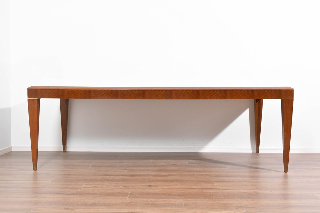 中古　カリモク家具(karimoku)　domani(ドマーニ)　Forza(フォルザ)シリーズ　天板の木目とシャープな足元が美しいダイニングテーブル　定価約85万円　(R-085923)