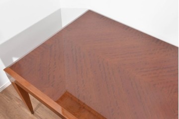 中古　カリモク家具(karimoku)　domani(ドマーニ)　Forza(フォルザ)シリーズ　天板の木目とシャープな足元が美しいダイニングテーブル　定価約85万円　(R-085923)