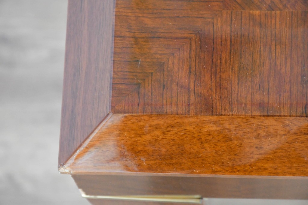 中古　カリモク家具(karimoku)　domani(ドマーニ)　Forza(フォルザ)シリーズ　天板の木目とシャープな足元が美しいダイニングテーブル　定価約85万円　(R-085923)