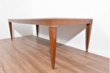 中古　カリモク家具(karimoku)　domani(ドマーニ)　Forza(フォルザ)シリーズ　天板の木目とシャープな足元が美しいダイニングテーブル　定価約85万円　(R-085923)