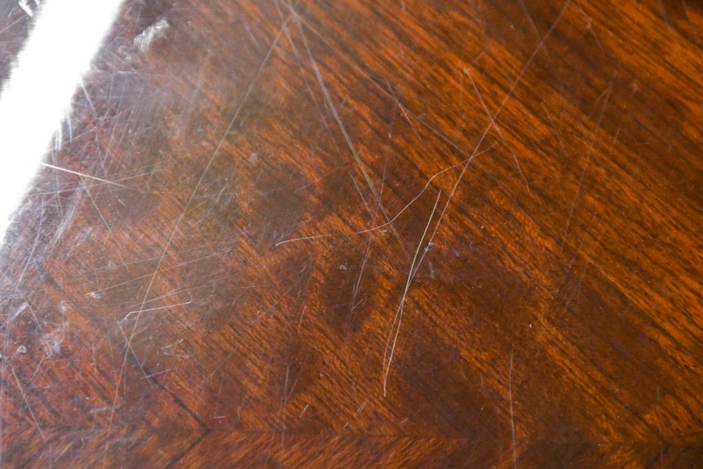 中古　カリモク家具(karimoku)　domani(ドマーニ)　Forza(フォルザ)シリーズ　天板の木目とシャープな足元が美しいダイニングテーブル　定価約85万円　(R-085923)