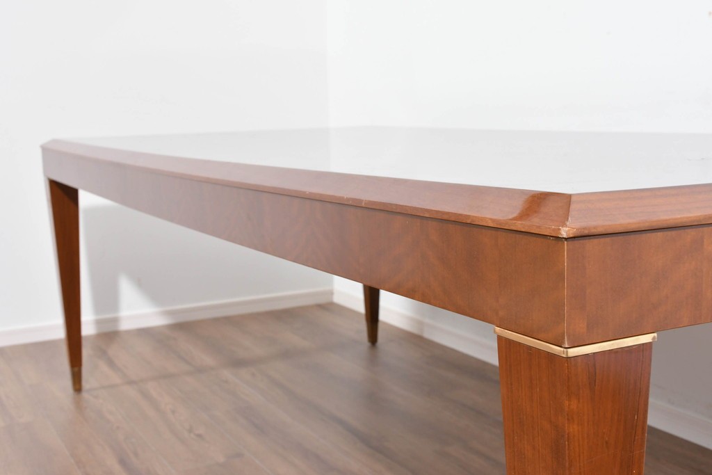 中古　カリモク家具(karimoku)　domani(ドマーニ)　Forza(フォルザ)シリーズ　天板の木目とシャープな足元が美しいダイニングテーブル　定価約85万円　(R-085923)