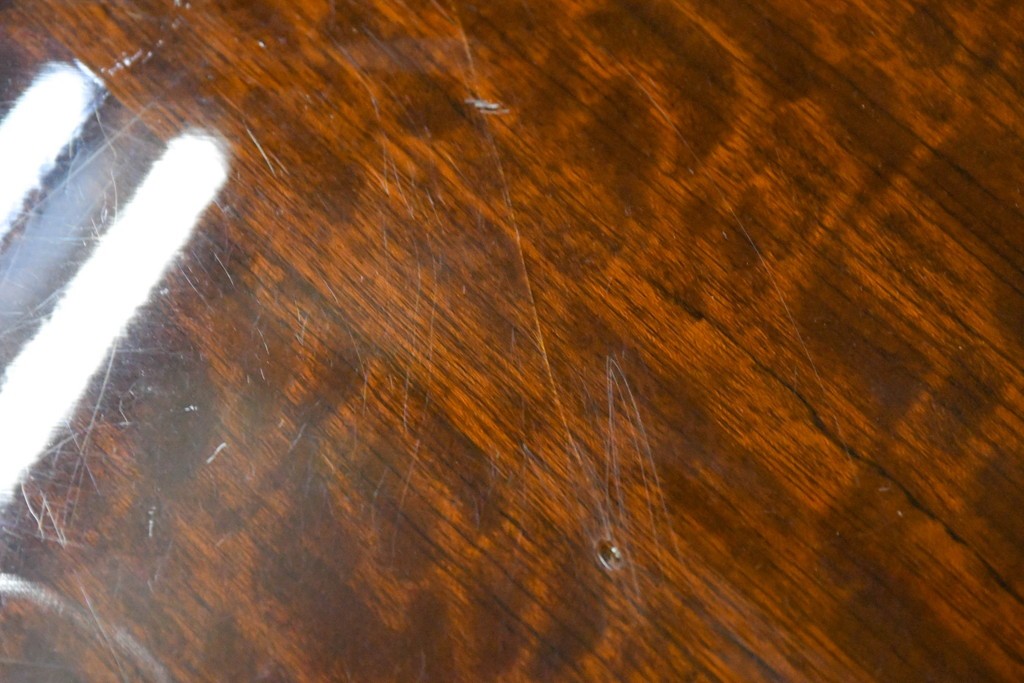 中古　カリモク家具(karimoku)　domani(ドマーニ)　Forza(フォルザ)シリーズ　天板の木目とシャープな足元が美しいダイニングテーブル　定価約85万円　(R-085923)