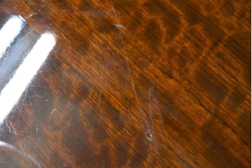 中古　カリモク家具(karimoku)　domani(ドマーニ)　Forza(フォルザ)シリーズ　天板の木目とシャープな足元が美しいダイニングテーブル　定価約85万円　(R-085923)