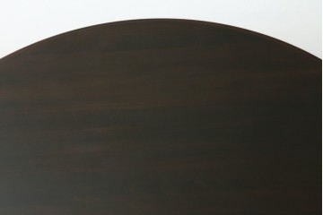 和製ヴィンテージ　希少な廃番品　柏木工(KASHIWA)　ブナ材　上品な挽物脚のラウンドダイニングテーブル　(R-085924)