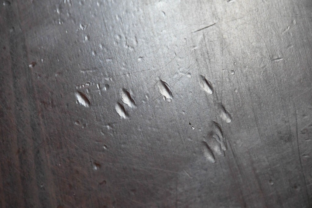 和製ヴィンテージ　希少な廃番品　柏木工(KASHIWA)　ブナ材　上品な挽物脚のラウンドダイニングテーブル　(R-085924)