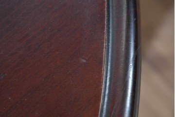 和製ヴィンテージ　希少な廃番品　柏木工(KASHIWA)　ブナ材　上品な挽物脚のラウンドダイニングテーブル　(R-085924)