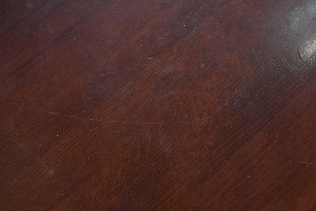 和製ヴィンテージ　希少な廃番品　柏木工(KASHIWA)　ブナ材　上品な挽物脚のラウンドダイニングテーブル　(R-085924)