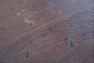 和製ヴィンテージ　希少な廃番品　柏木工(KASHIWA)　ブナ材　上品な挽物脚のラウンドダイニングテーブル　(R-085924)