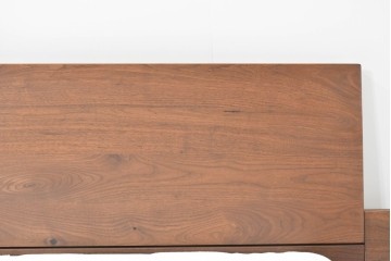 中古　美品　Veil(ヴェール)　ウォールナット　マットレス付きのダブルサイズベッド　定価約30万円　(R-085931)