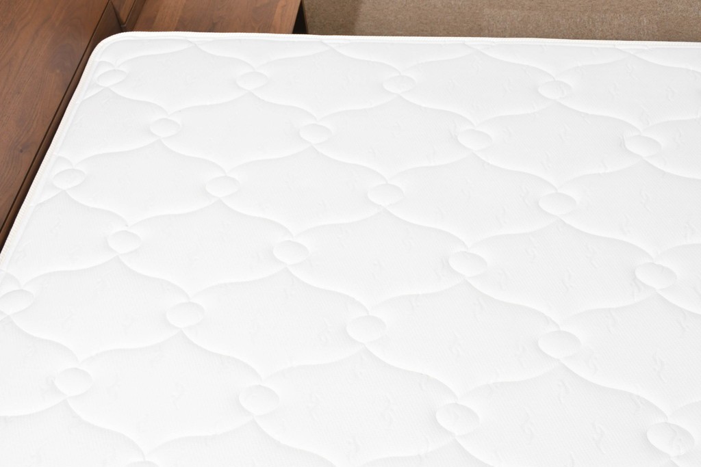 中古　美品　Veil(ヴェール)　ウォールナット　マットレス付きのダブルサイズベッド　定価約30万円　(R-085931)