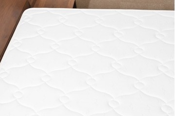 中古　美品　Veil(ヴェール)　ウォールナット　マットレス付きのダブルサイズベッド　定価約30万円　(R-085931)