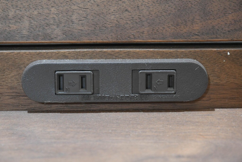 中古　美品　Veil(ヴェール)　ウォールナット　マットレス付きのダブルサイズベッド　定価約30万円　(R-085931)