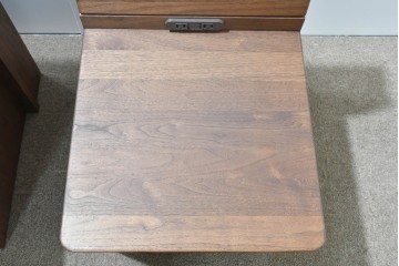 中古　美品　Veil(ヴェール)　ウォールナット　マットレス付きのダブルサイズベッド　定価約30万円　(R-085931)