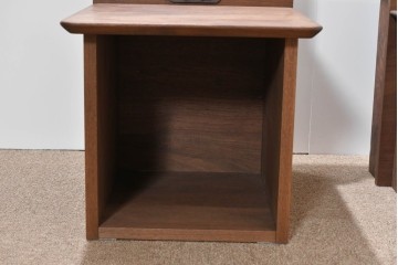 中古　美品　Veil(ヴェール)　ウォールナット　マットレス付きのダブルサイズベッド　定価約30万円　(R-085931)