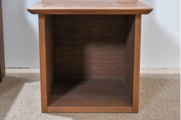 中古　美品　Veil(ヴェール)　ウォールナット　マットレス付きのダブルサイズベッド　定価約30万円　(R-085931)