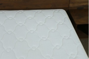 中古　美品　Veil(ヴェール)　ウォールナット　マットレス付きのダブルサイズベッド　定価約30万円　(R-085931)