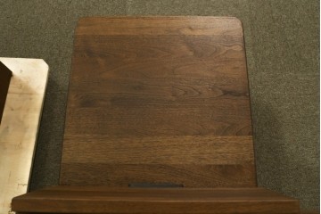 中古　美品　Veil(ヴェール)　ウォールナット　マットレス付きのダブルサイズベッド　定価約30万円　(R-085931)
