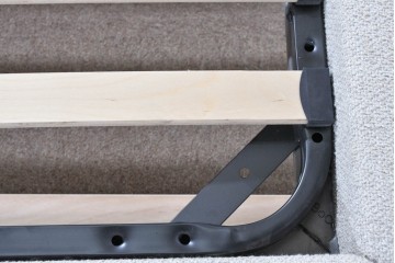 中古　美品　BoConcept(ボーコンセプト)　Austin(オースチン)　やわらかな張地が上品なワイドダブルサイズベッドフレーム　定価約40万円　(R-085932)