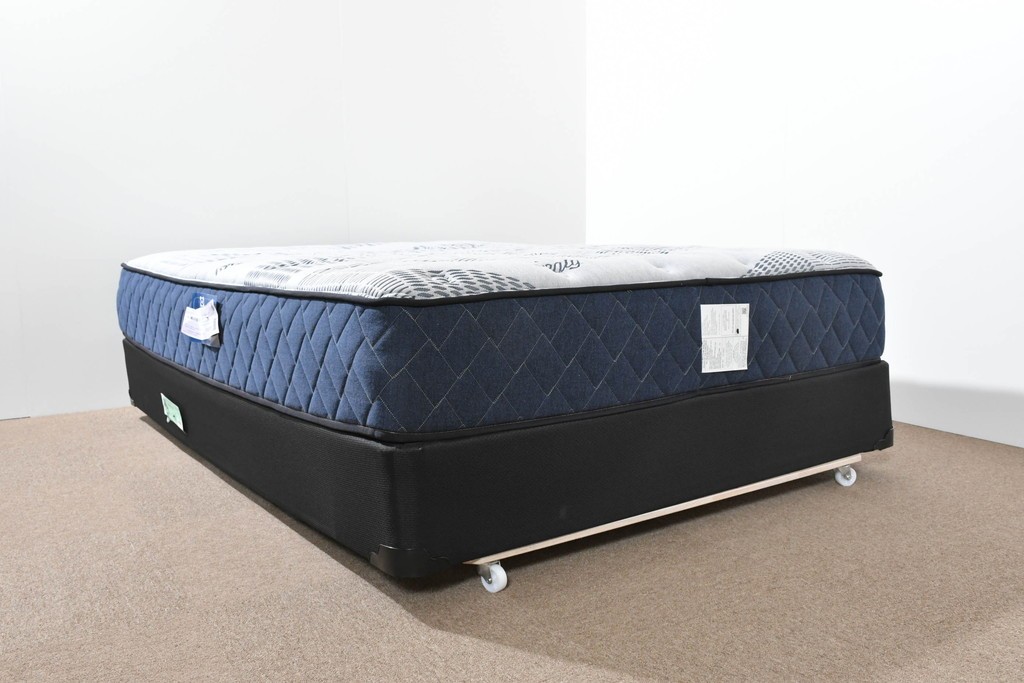 中古　美品　展示品　Sealy(シーリー)　Harbor Home(ハーバーホーム)　ワイドダブルマットレスとボトムクッションのセット　(R-085935)