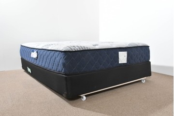 中古　美品　展示品　Sealy(シーリー)　Harbor Home(ハーバーホーム)　ワイドダブルマットレスとボトムクッションのセット　(R-085935)