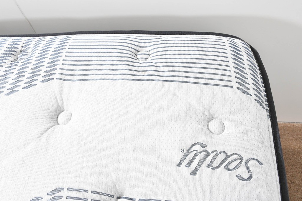 中古　美品　展示品　Sealy(シーリー)　Harbor Home(ハーバーホーム)　ワイドダブルマットレスとボトムクッションのセット　(R-085935)