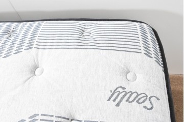 中古　美品　展示品　Sealy(シーリー)　Harbor Home(ハーバーホーム)　ワイドダブルマットレスとボトムクッションのセット　(R-085935)