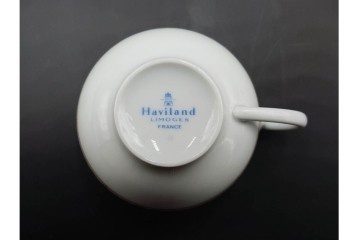 フランス　LIMOGES(リモージュ)　Haviland(アビランド)　Muscadin(ムスカディン) 　愛らしい花柄のトリオ3客セット　(R-085943)