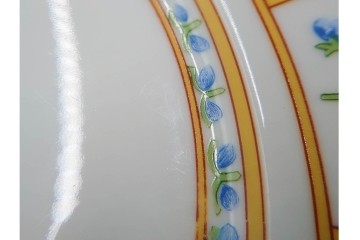 フランス　LIMOGES(リモージュ)　Haviland(アビランド)　Muscadin(ムスカディン) 　愛らしい花柄のトリオ3客セット　(R-085943)