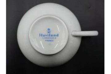 フランス　LIMOGES(リモージュ)　Haviland(アビランド)　Muscadin(ムスカディン) 　愛らしい花柄のトリオ4客セット　(R-085944)