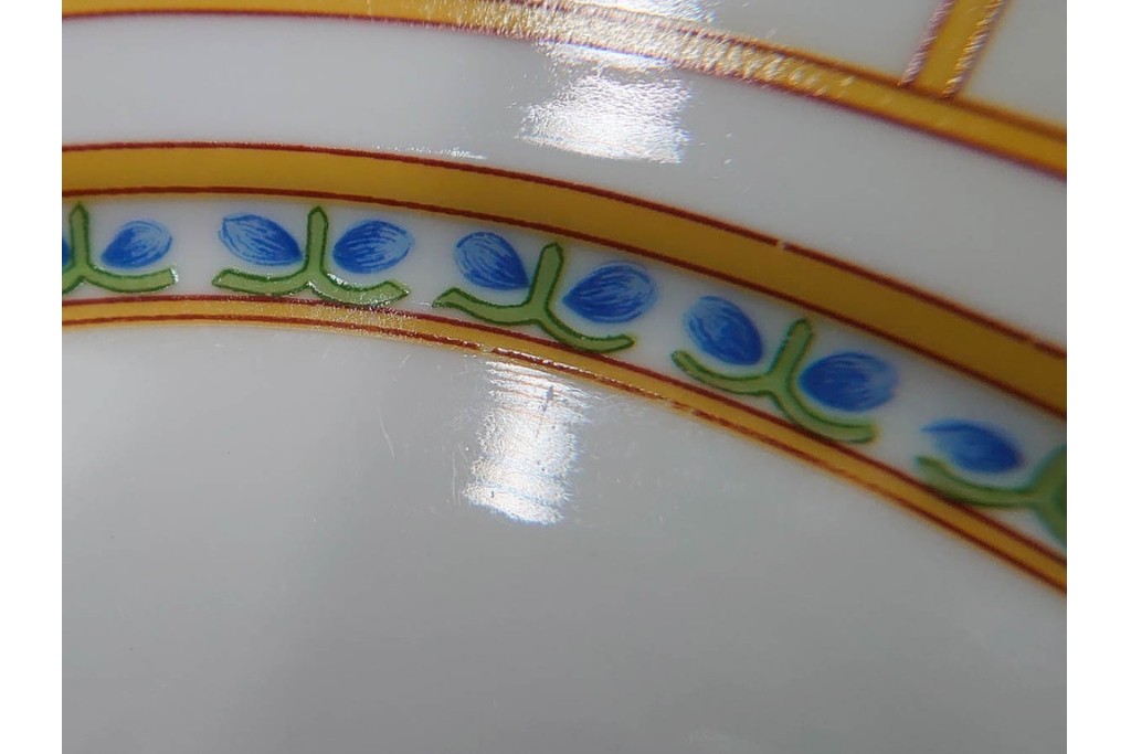 フランス　LIMOGES(リモージュ)　Haviland(アビランド)　Muscadin(ムスカディン) 　愛らしい花柄のトリオ4客セット　(R-085944)