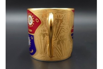 大倉陶園(OKURA/OAC)　歳時記シリーズ　クリスマス&鯉のぼり　季節を感じるトリオ2客セット　プレートのみ外箱付き　(R-085945)