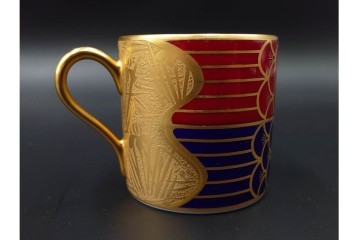 大倉陶園(OKURA/OAC)　歳時記シリーズ　クリスマス&鯉のぼり　季節を感じるトリオ2客セット　プレートのみ外箱付き　(R-085945)